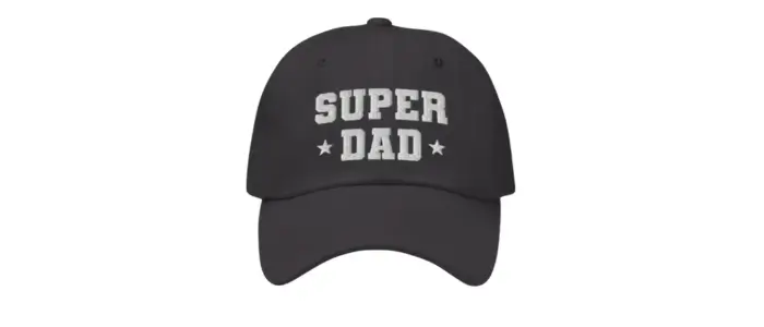 black baseball cap with super dad perfect gift for fathers who love baseball caps