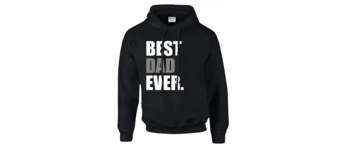 black hoodie with best dad ever perfect custom gift for father's day