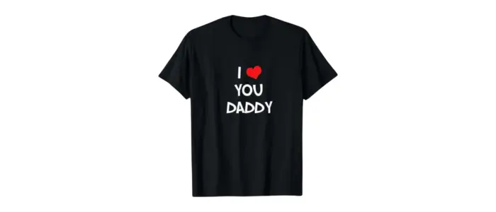 customized father’s day t-shirt with heartfelt