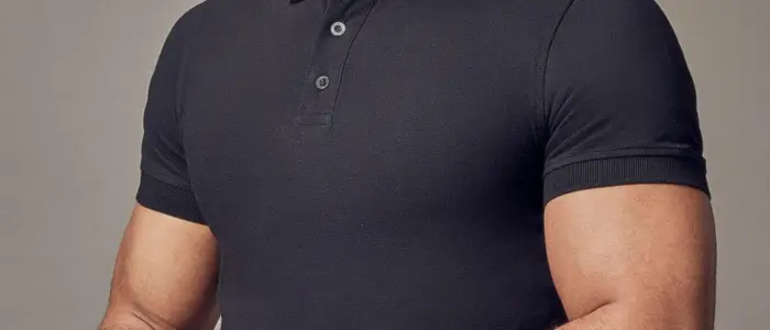 materials of black polo shirts