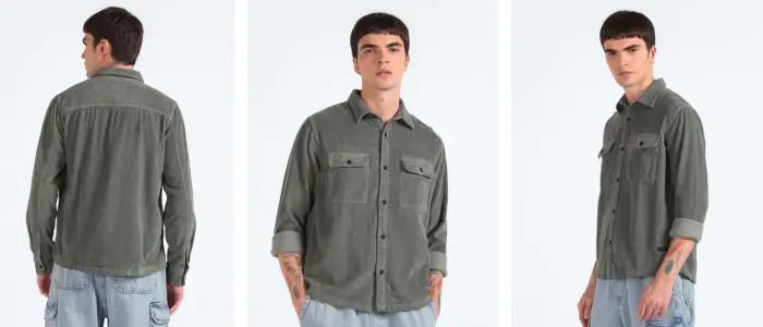  a man in flap Pocket Shirt