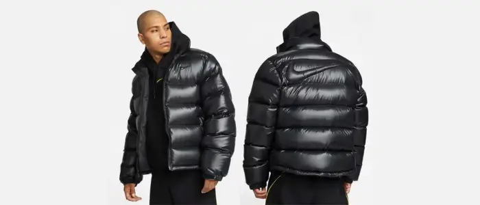 men in black puffer jacket