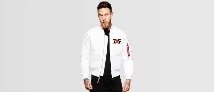 men in white customize bomber jackets