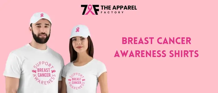 men and women wearing breast cancer awareness shirts