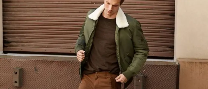 men wearing casual bomber jacket