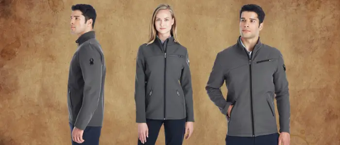 men and women in spyder softshell jacket