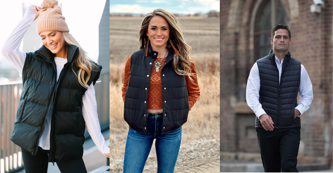 The Best Black Puffer Vest Styles for men and women