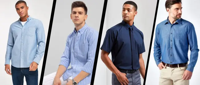 people wearing different types of dress shirts