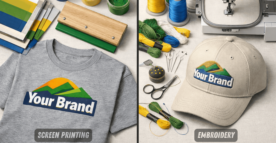 Screen Printing vs. Embroidery: Which is Better for Your Brand Logo in 2026?
