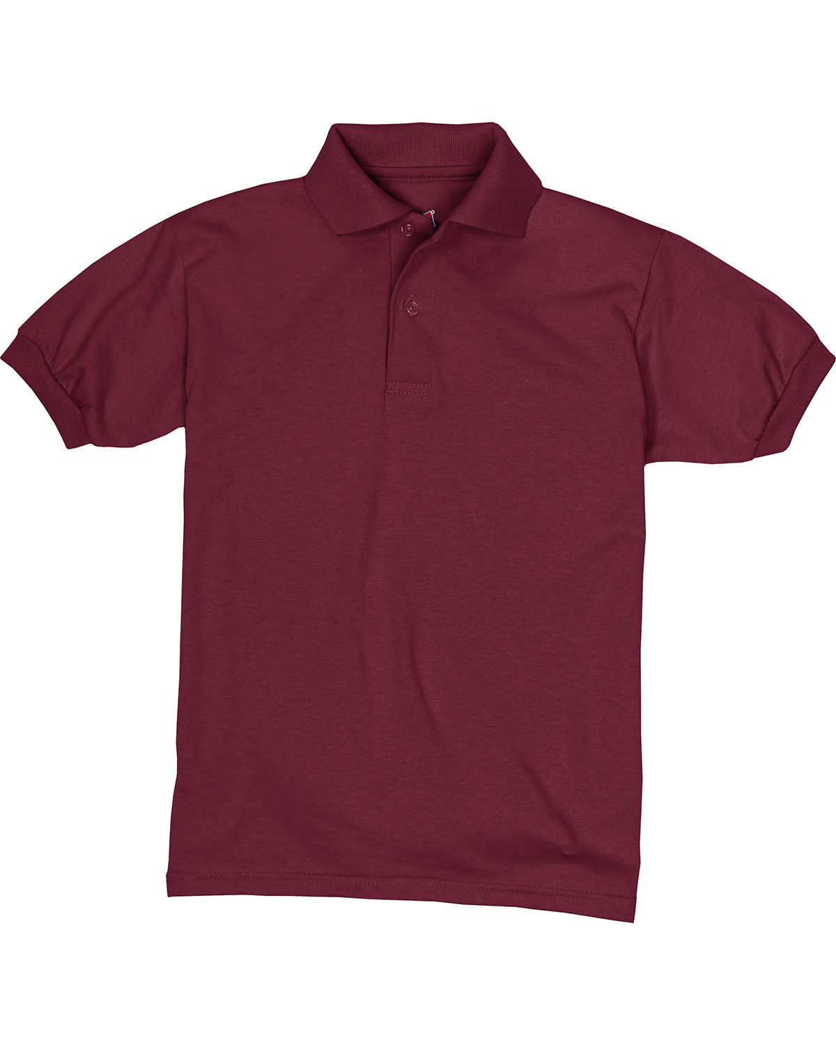 Hanes 054Y Youth 50/50 EcoSmart Jersey Knit Polo