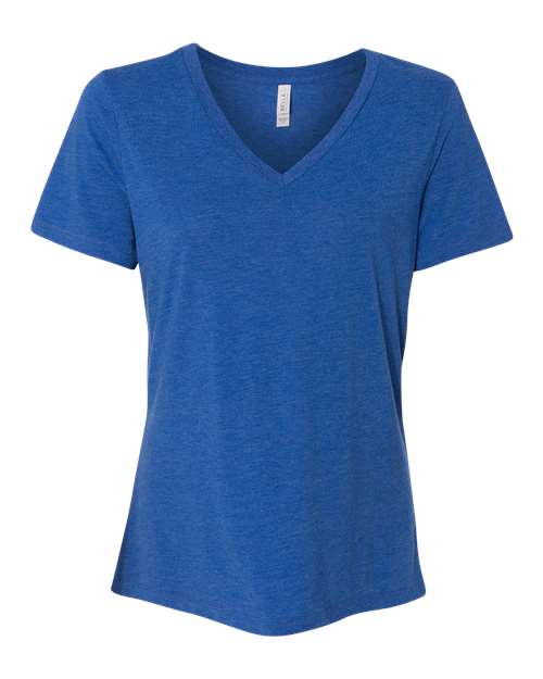 Bella + Canvas 6415 Women's Relaxed Triblend Short Sleeve V-Neck Tee