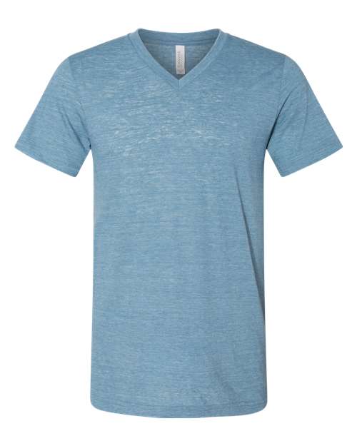 Bella + Canvas 3655 Textured Jersey V-Neck Tee