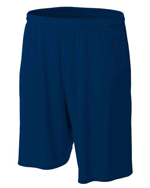 A4 N5338 9 Moisture Management Shorts with Side Pockets