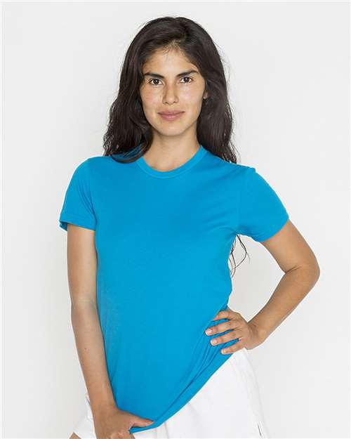 Los Angeles Apparel 21002 USA-Made Women's Fine Jersey T-Shirt