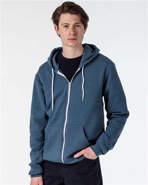 Los Angeles Apparel F97 USA-Made Flex Fleece Full-Zip Hooded Sweatshirt