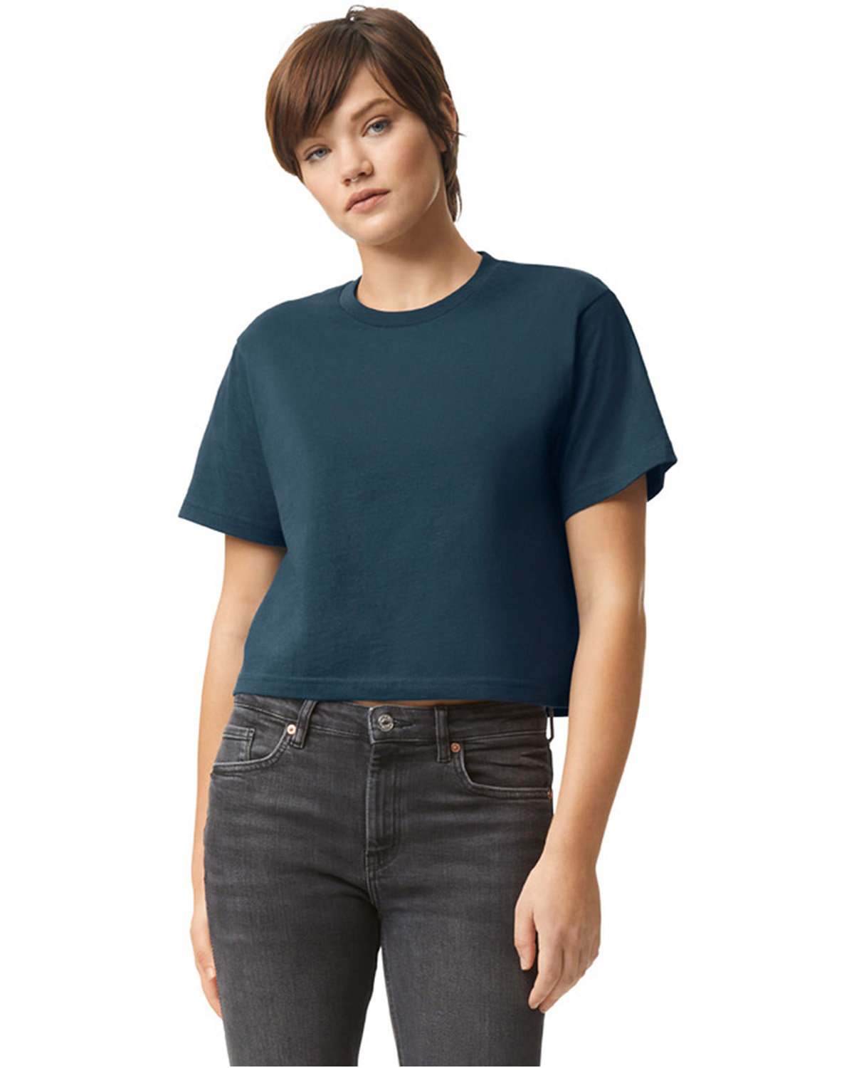 American Apparel 102AM Women's Fine Jersey Boxy T-Shirt