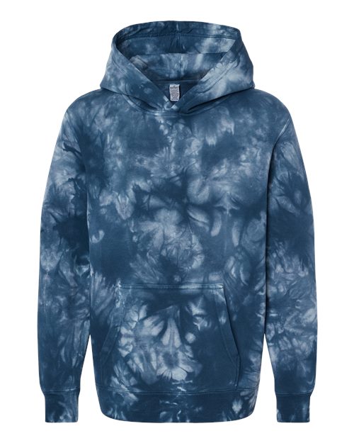 Independent Trading Co. PRM1500TD Youth Midweight Tie-Dyed Hooded Sweatshirt