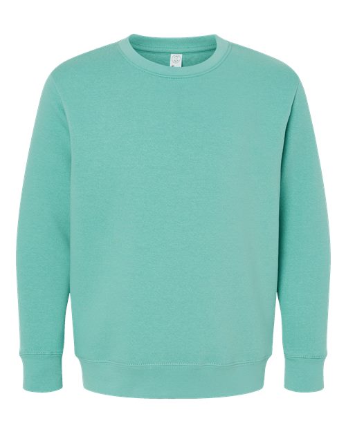 Lat 2225 Youth Elevated Fleece Crewneck Sweatshirt