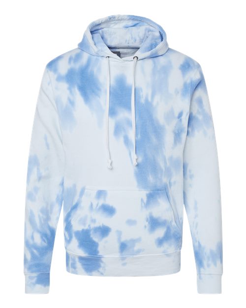 J. America 8861 Tie-Dyed Fleece Hooded Sweatshirt