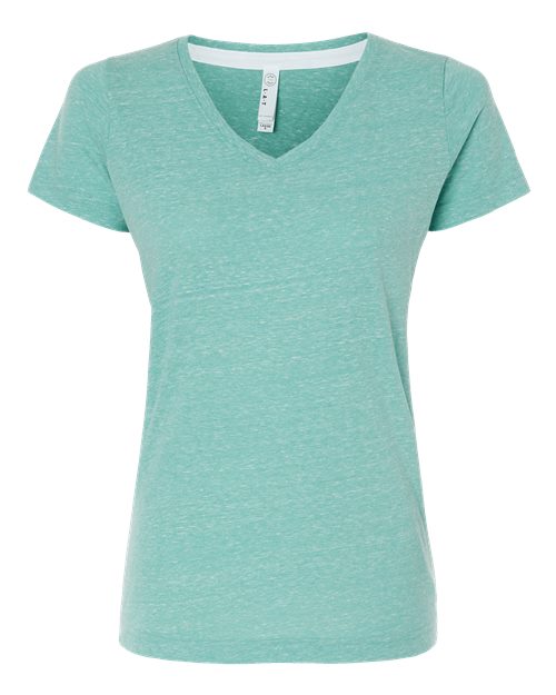 Lat 3591 Women's Harborside Mlange V-Neck Tee