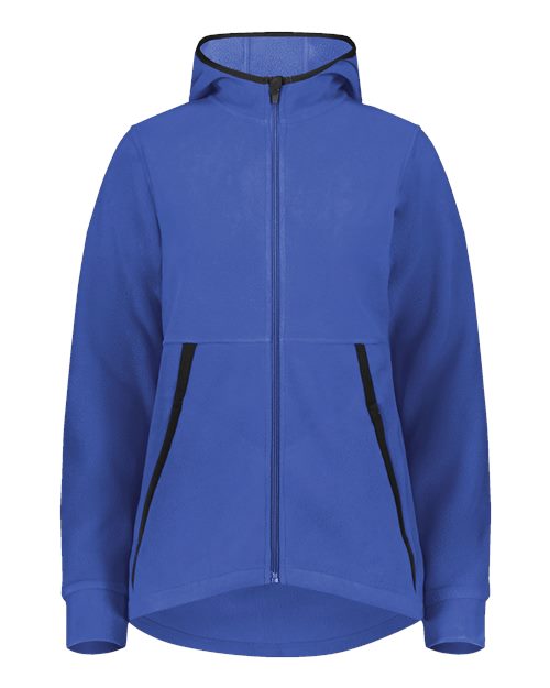 Augusta Sportswear 6860 Eco Revive Women's Polar Fleece Hooded Full-Zip Jacket