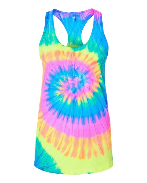 Colortone 3400 Tie-Dyed Racerback Tank Top
