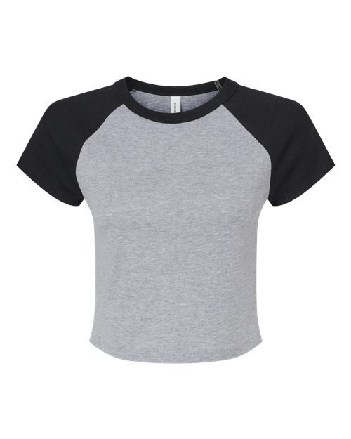 Bella + Canvas 1201 Women's Micro Rib Raglan Baby Tee