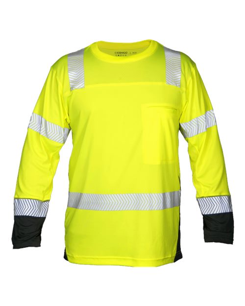 Kishigo 9177 Premium Black Series Cool Touch Class 2 Long Sleeve T-Shirt