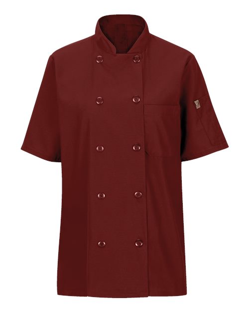 Chef Designs 045X Women's Mimix Short Sleeve Coat with OilBlok