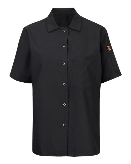 Chef Designs 501X Women's Mimix Short Sleeve Cook Shirt with OilBlok