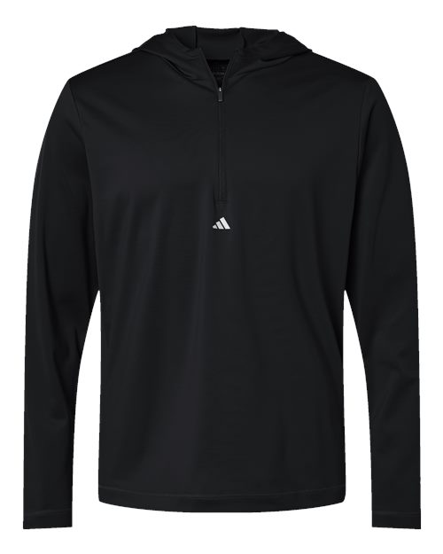 Adidas A596 Lightweight Performance Quarter-Zip Hooded Pullover