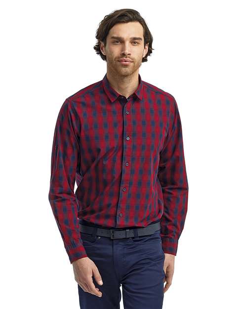 Artisan Collection By Reprime RP250 Mulligan Check Long-Sleeve Cotton Shirt