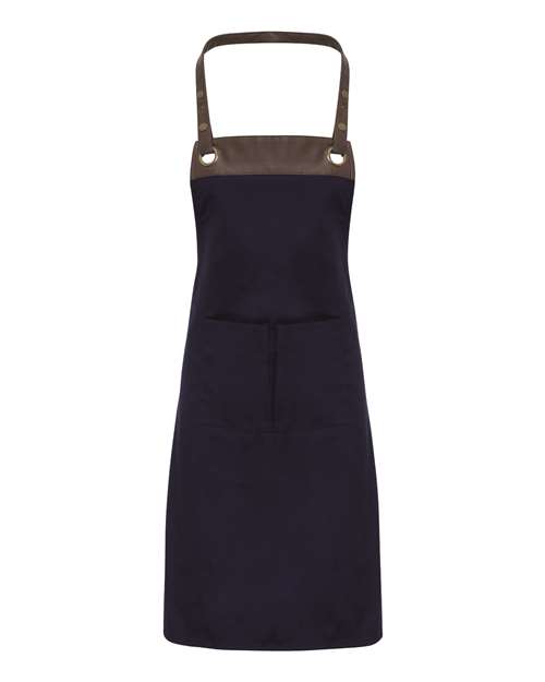 Artisan Collection By Reprime RP123 Espresso Bib Apron with Pockets