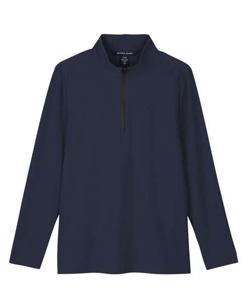Devon & Jones DG410W Women's CrownLux Performance® Windsor Welded Quarter-Zip Pullover