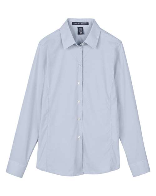 Devon & Jones DG537W Women's CrownLux Performance® Microstripe Dress Shirt