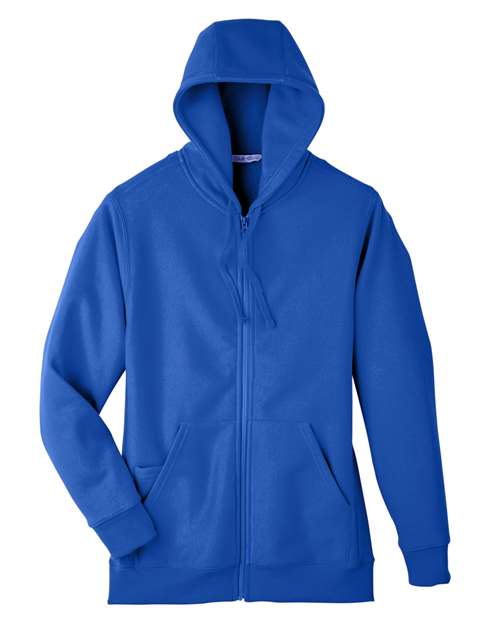 Team 365 TT95 Zone HydroSport™ Heavyweight Full-Zip Hooded Sweatshirt