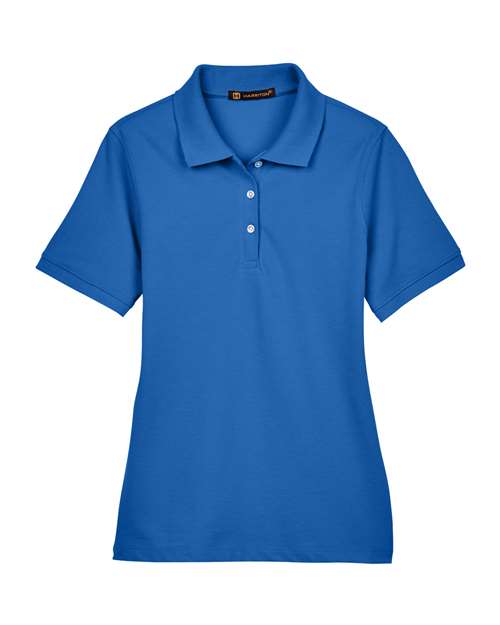 Harriton M265W Women's Easy Blend Polo