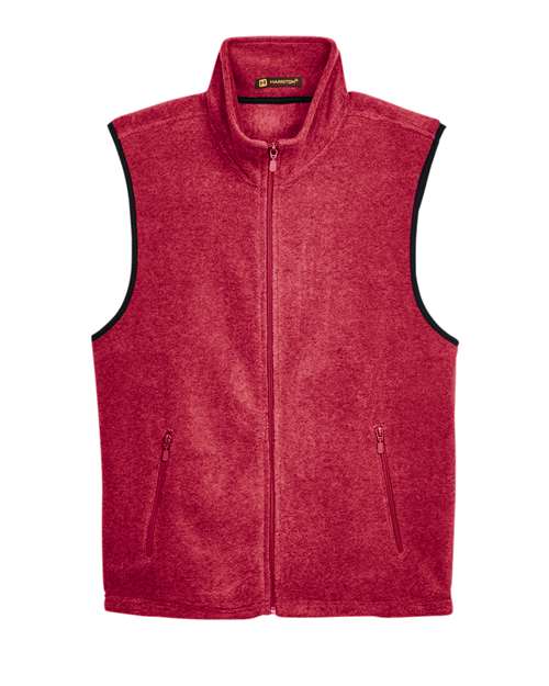 Harriton M985 Fleece Full-Zip Vest