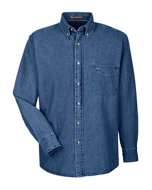 Harriton M550 Long Sleeve Denim Shirt