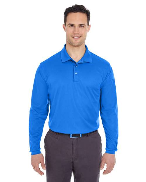 Ultra Club 8210LS Cool & Dry Long Sleeve Mesh Piqué Polo