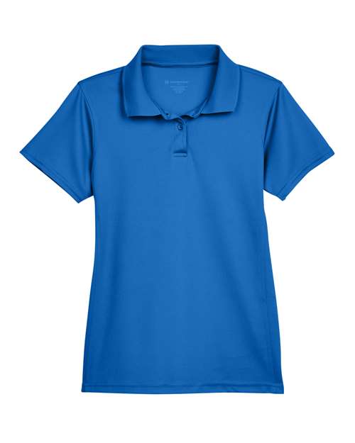 Harriton M315W Women's Polyester Jersey Polo