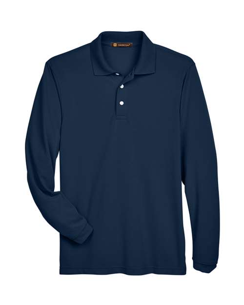 Harriton M265L Easy Blend™ Long Sleeve Polo
