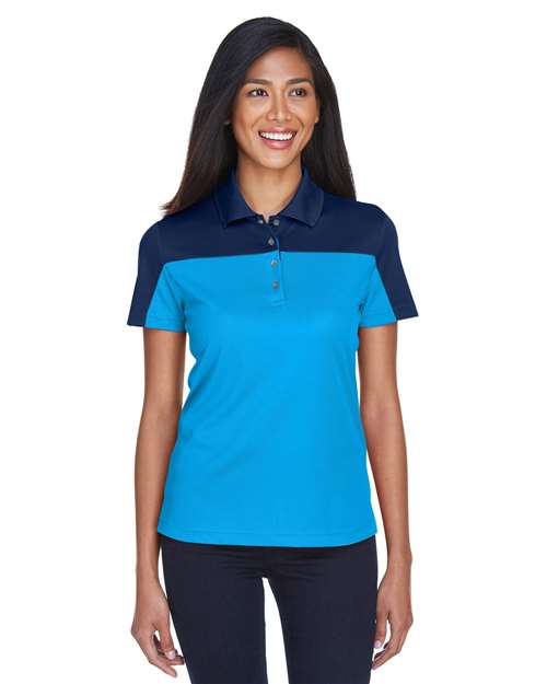 Core365 CE101W Women's Balance Colorblock Performance Piqué Polo