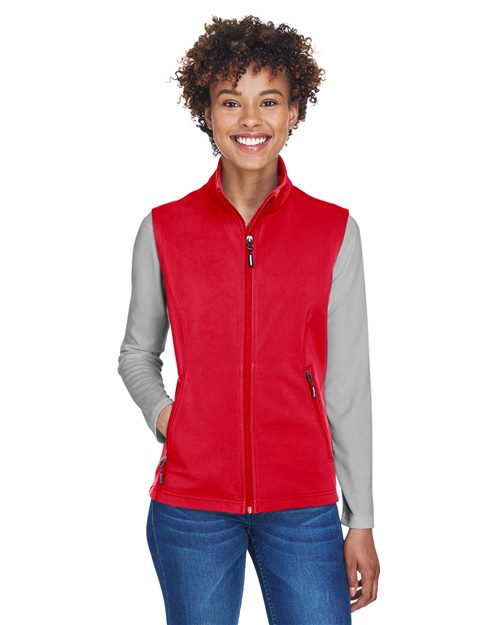 Core365 CE701W Women's Cruise Two-Layer Fleece Bonded Soft Shell Vest