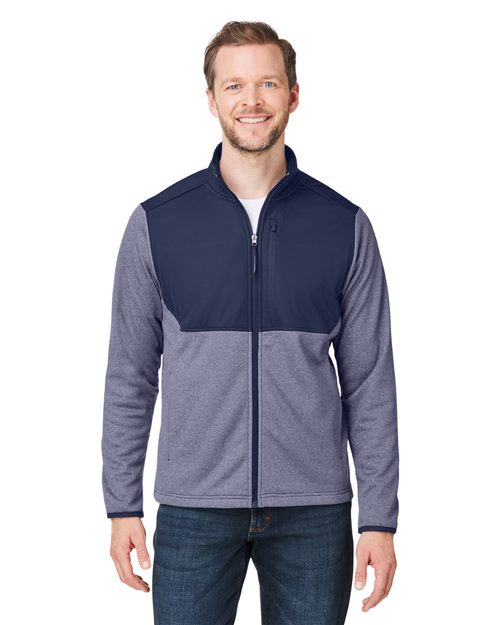 Core365 CE74 Venture Heathered Stripe Hybrid Jacket