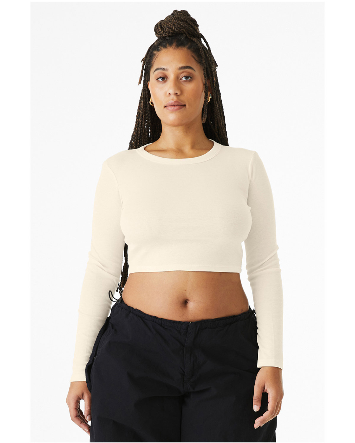 Bella + Canvas 1501BE Women's Micro Ribbed Long Sleeve Baby Tee