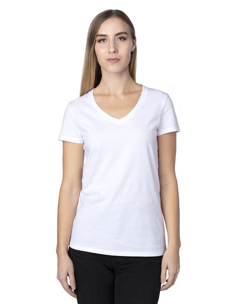 Threadfast Apparel 200RV Women's Ultimate CVC V-Neck T-Shirt