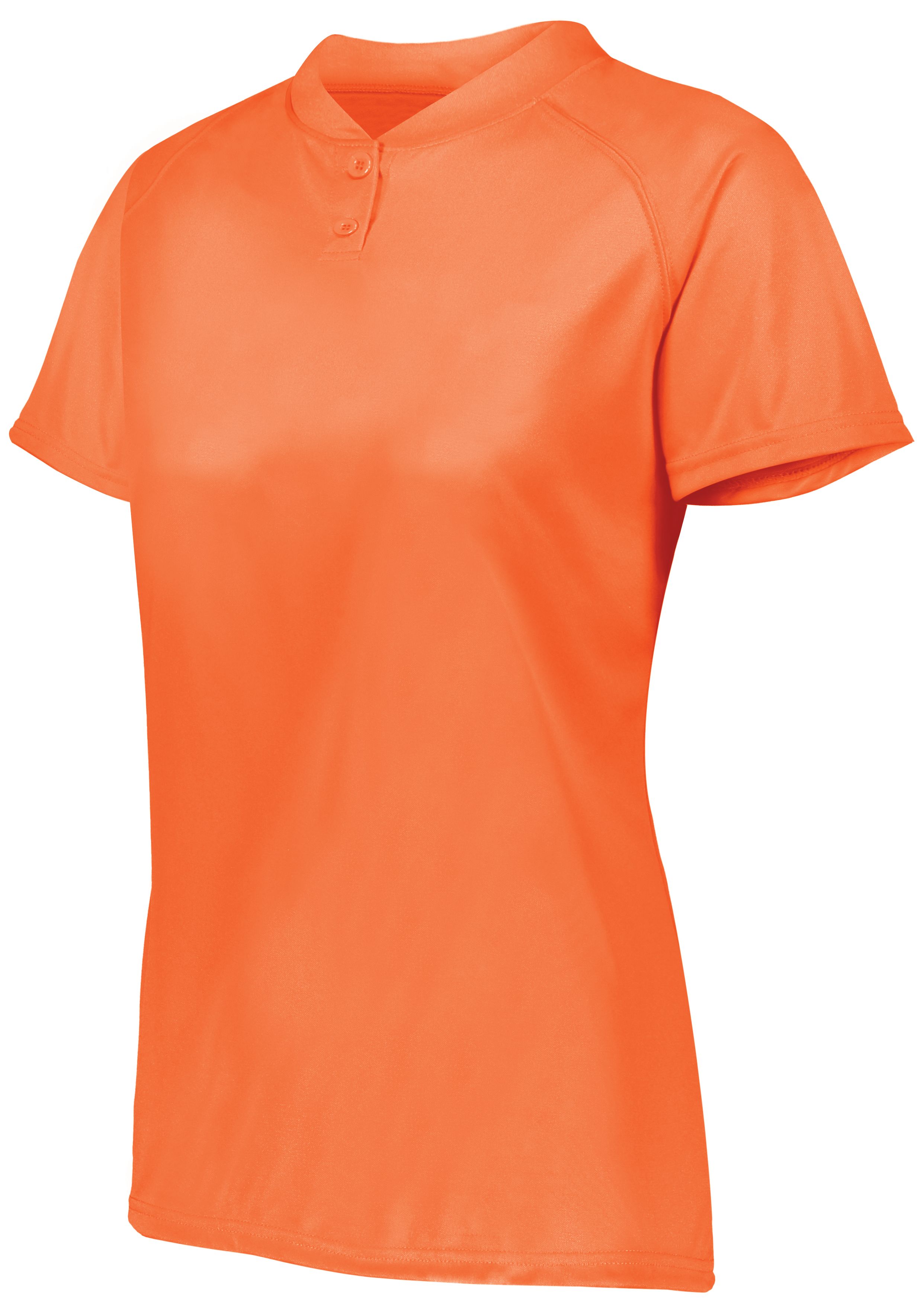 Augusta Sportswear 1567 Ladies Attain Wicking Two-Button Softball Jersey