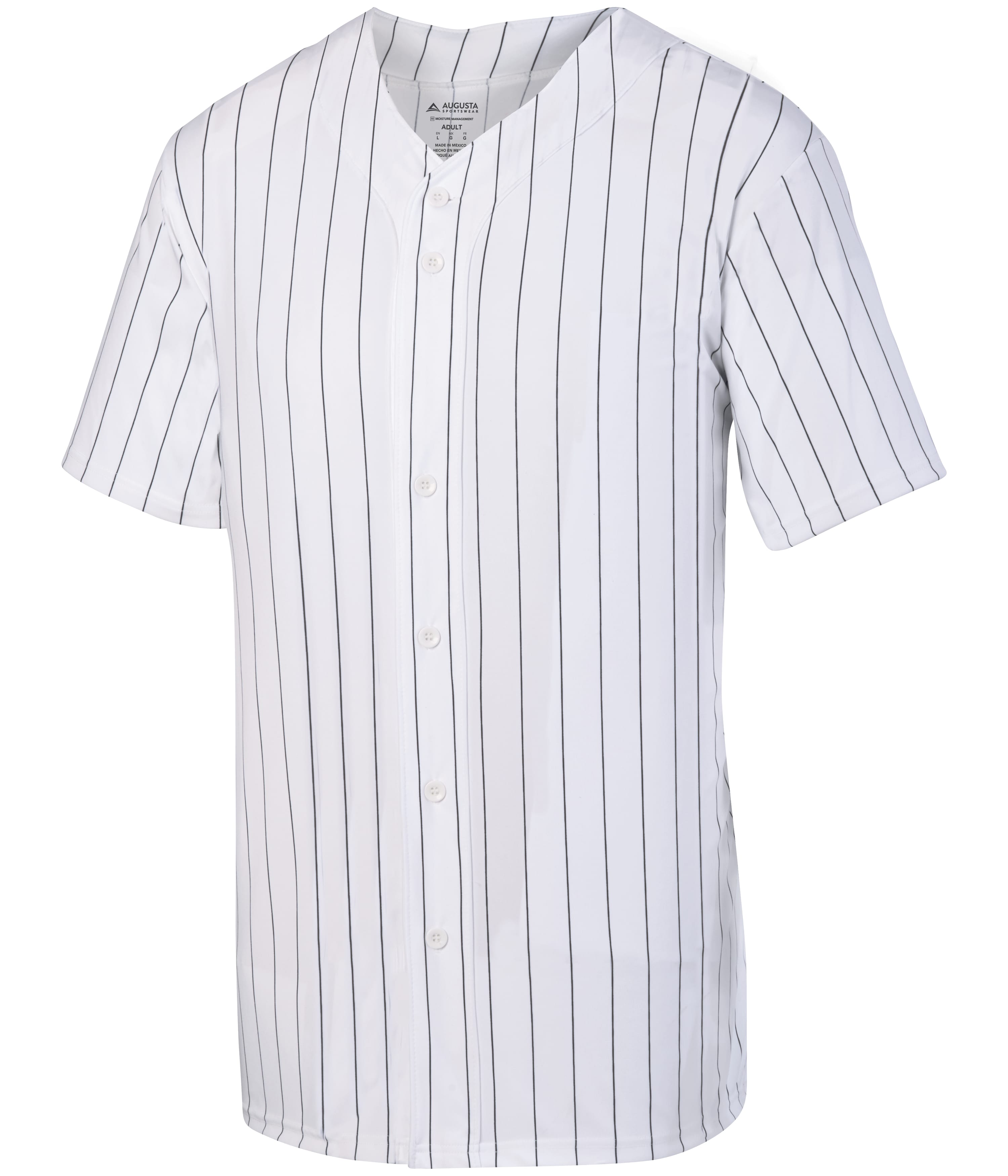 Augusta Sportswear 1686 Youth Pinstripe Full-Button Jersey