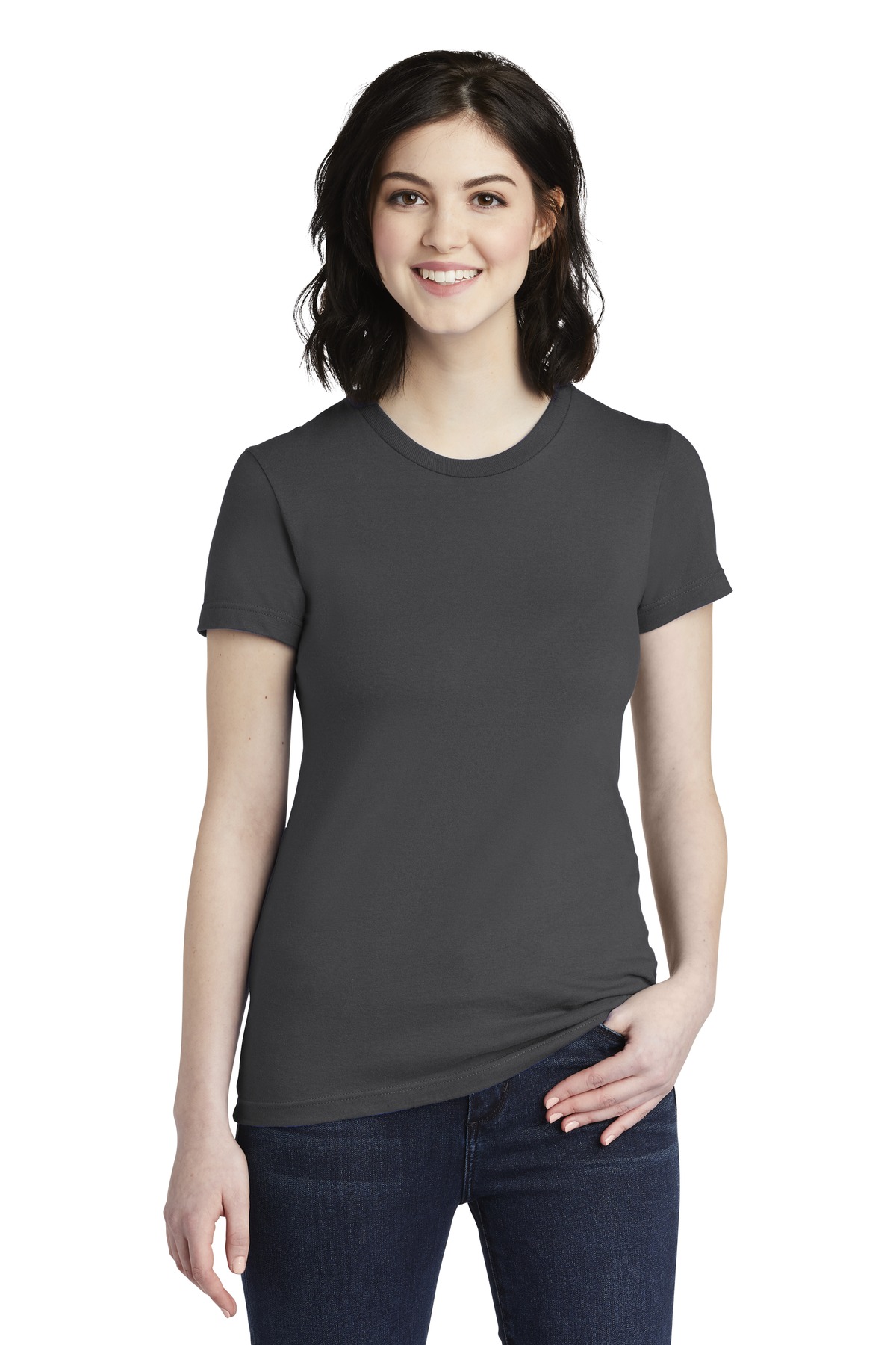 American Apparel 2102W DISCONTINUED Women's Fine Jersey T-Shirt